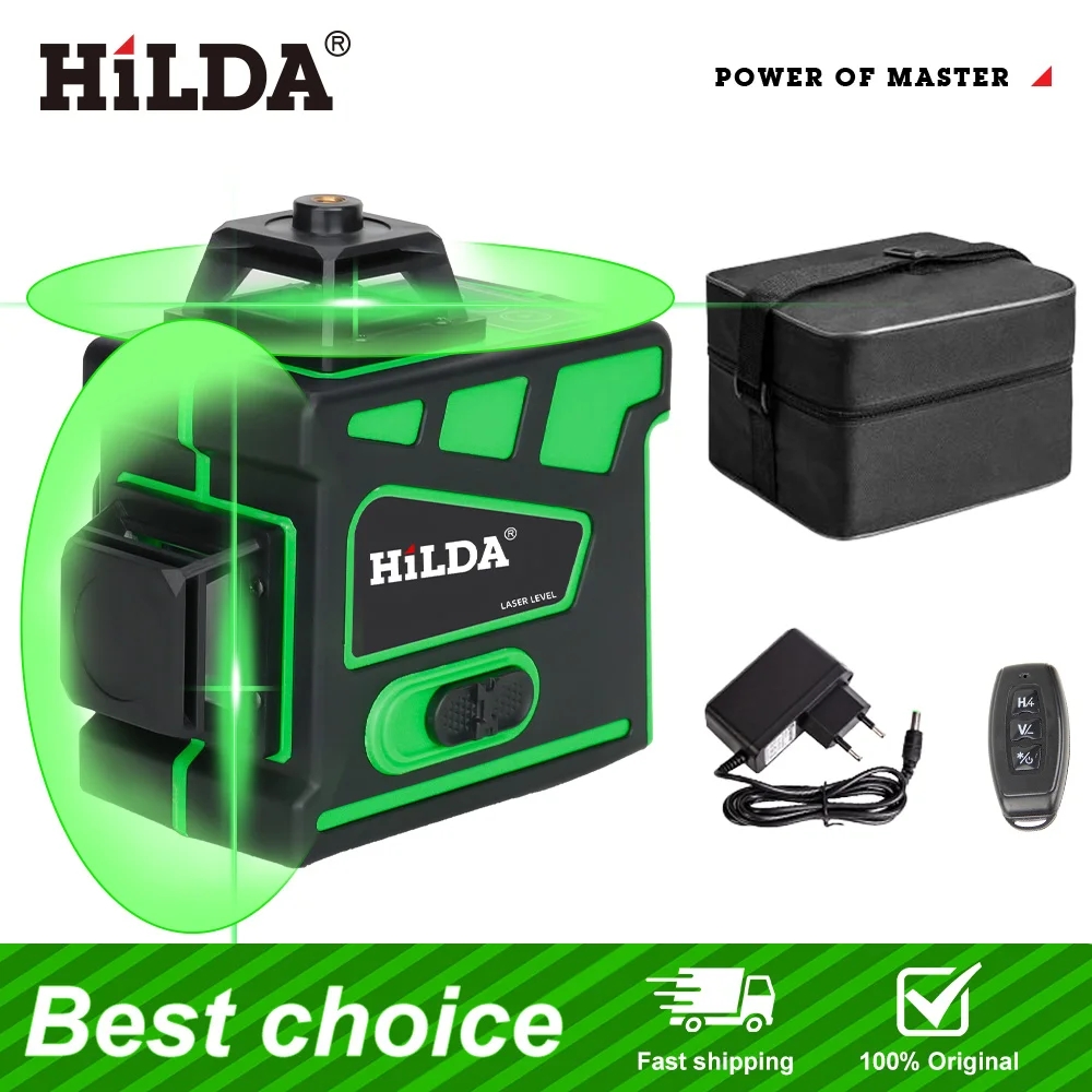 HILDA 16/12 Lines Super Powerf - огляд і ціна Laser Level 16 Lines 4D Green